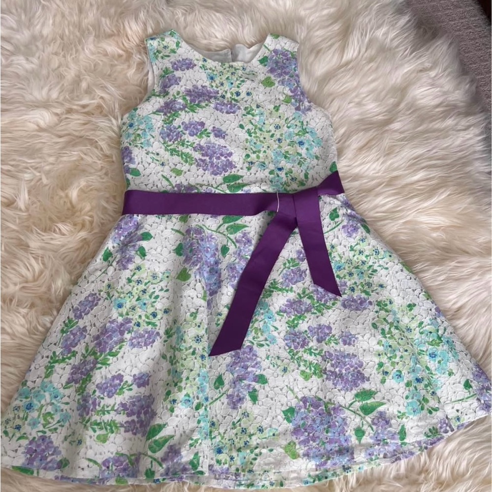 The Children's Place Casual Green and Purple A-Line Sundress